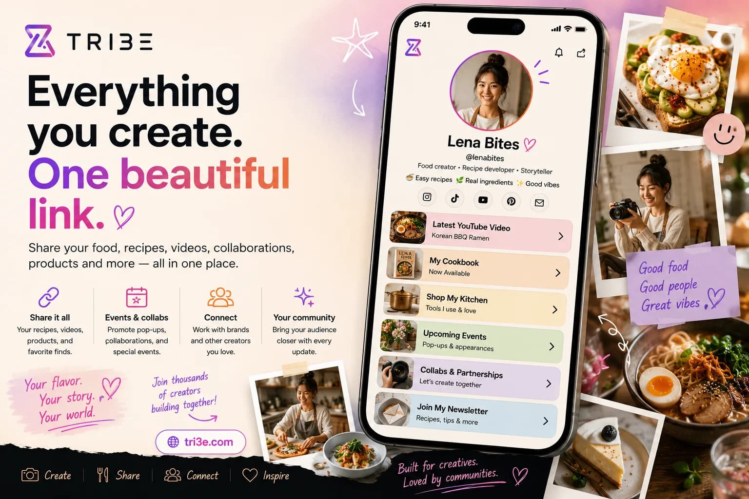 TRIBE for Food Creators